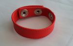 Red Leather Cock Strap (Snaps)
